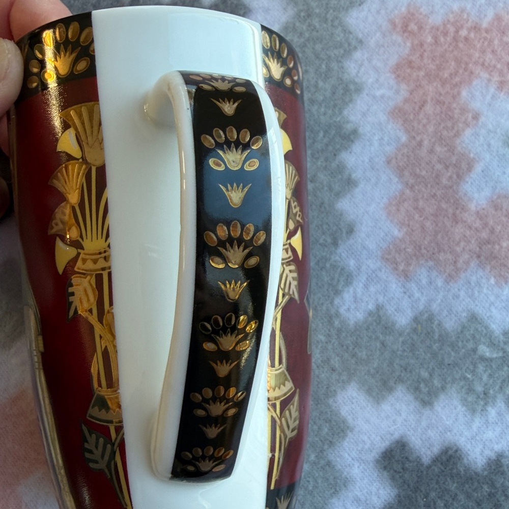 Made in Egypt Egyptian Themed Red and Gold mug 8oz capacity - Picture 6 of 9